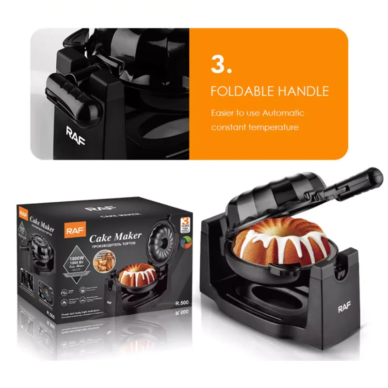 Newest Quality Electric Rotating Lava Bundt Cake Maker Rotated Bundt Cake Maker