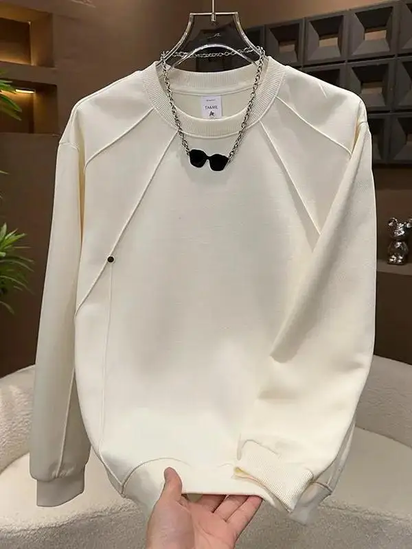 

Мужской свитшот свободного кроя с длинным рукавом и круглым вырезом, модный, универсальный, повседневный, осень 2025