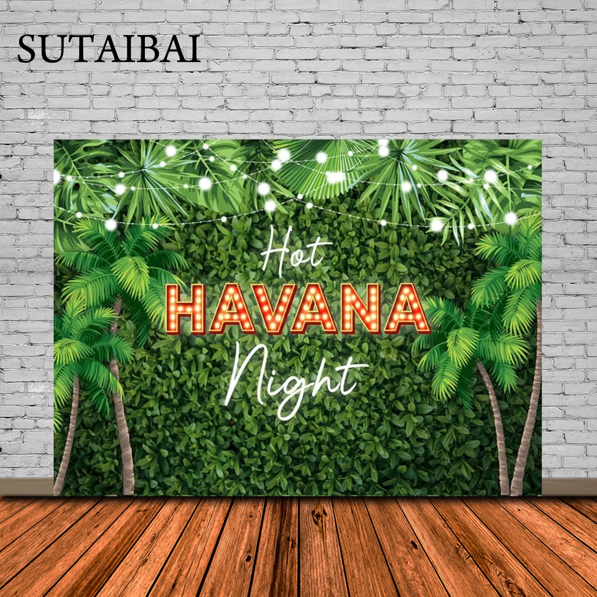 

Havana Nights Backdrop Palm Leaves Adult Birthday Party Photoshoot Photography Background One Hot Havana Night Cuban Parties