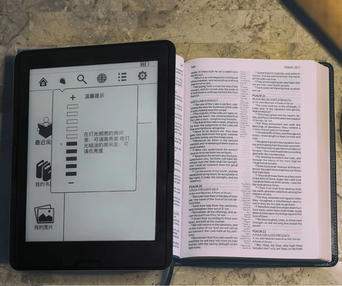 Backlight WIFI ink electronic book e-ink 6 inch eBook E-reader touch screen  E book Reader support picture reading