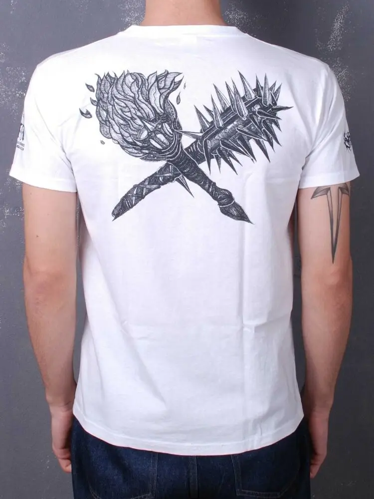 Sarkrista - Black Devouring Flames (FOTL) TS White T-Shirt