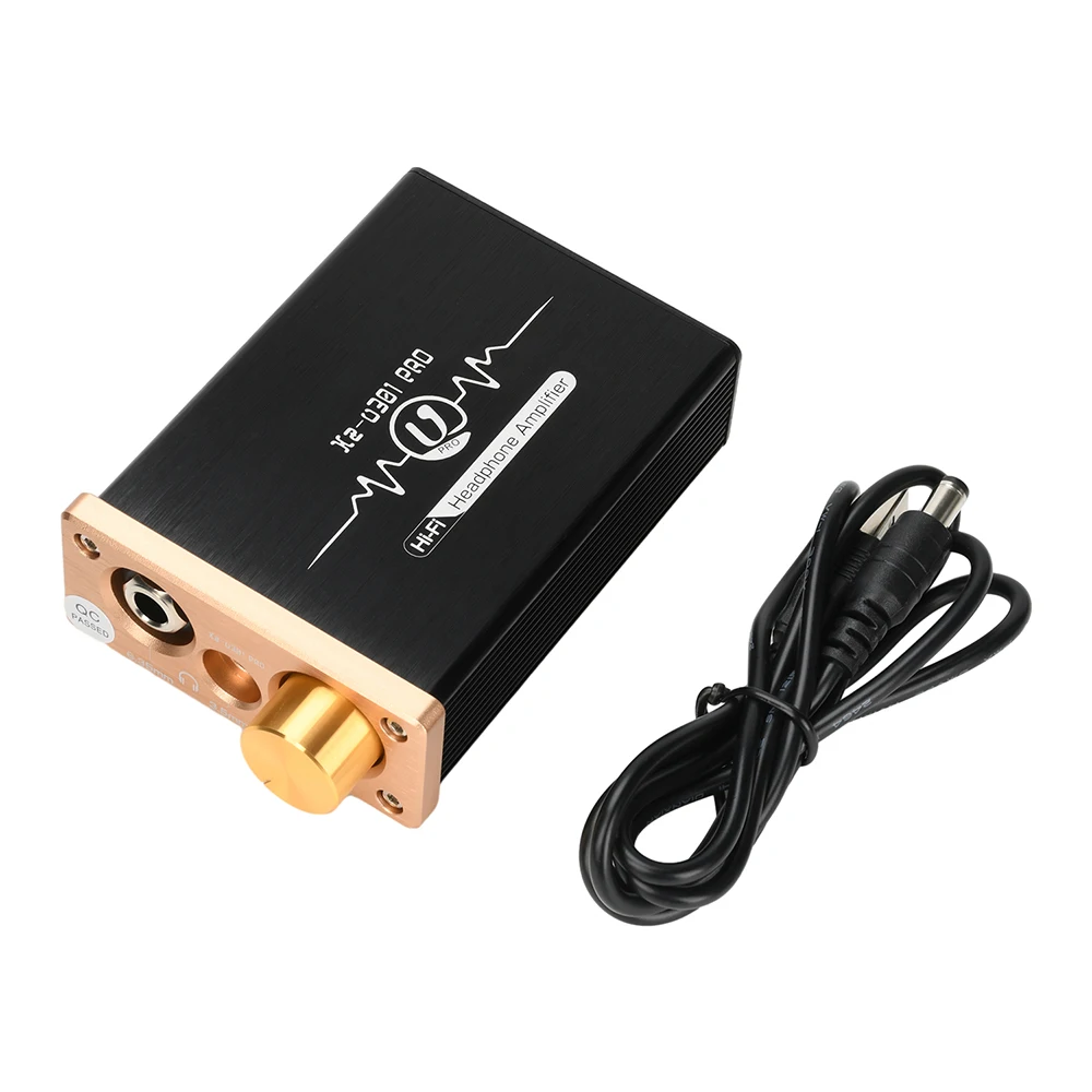 XZ-U301Pro Amplifier Headphone Hi-Fi Kelas A 110dB SNR + 20-30kHz Desktop Headphone Amp 6.35mm/3.5mm Jack Headphone Input RCA
