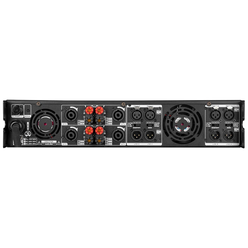 NUOXUN Class D With LCD Screen Power Amplifier 4 Channels Amplifier 1000 Watts Professional Power