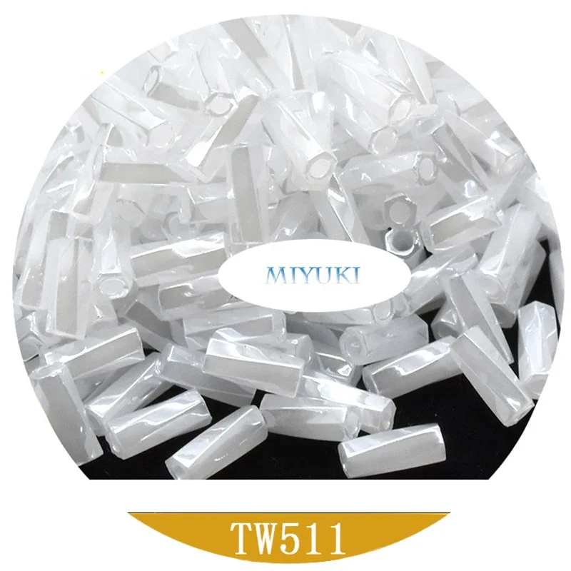 Miyuki giappone importato Twist Bugle Tube Beads manuale 4.5mm accessori per ornamenti perline sciolte di vetro materiale di perline