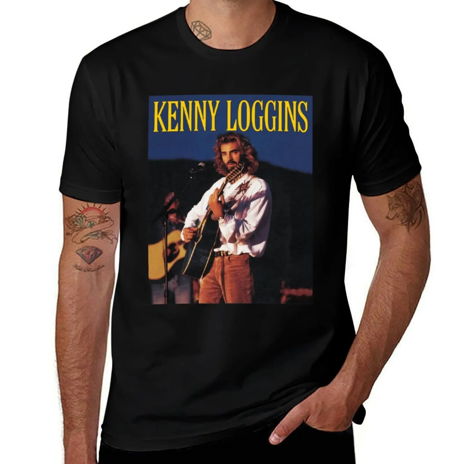

cotton pack T-Shirt man white Loggins 100% t Classic . shirts for Kenny Classic tshirt