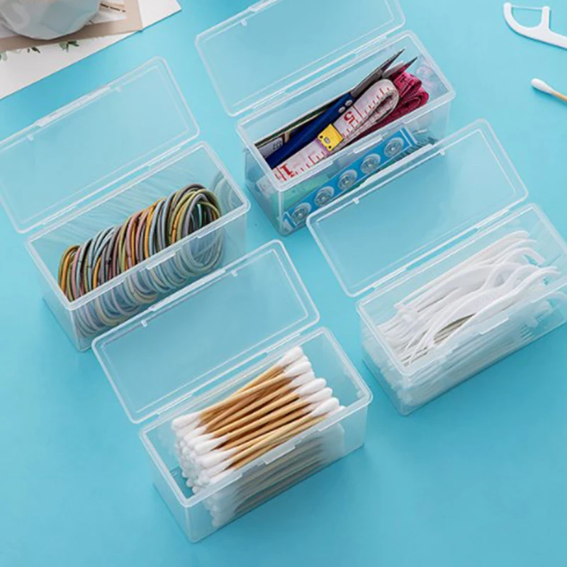 1PC Portable Travel Medicine Box Cotton Swab Holder Case Detal Floss Jewelry Organizer Container Dust-proof Jewelry Accessories 