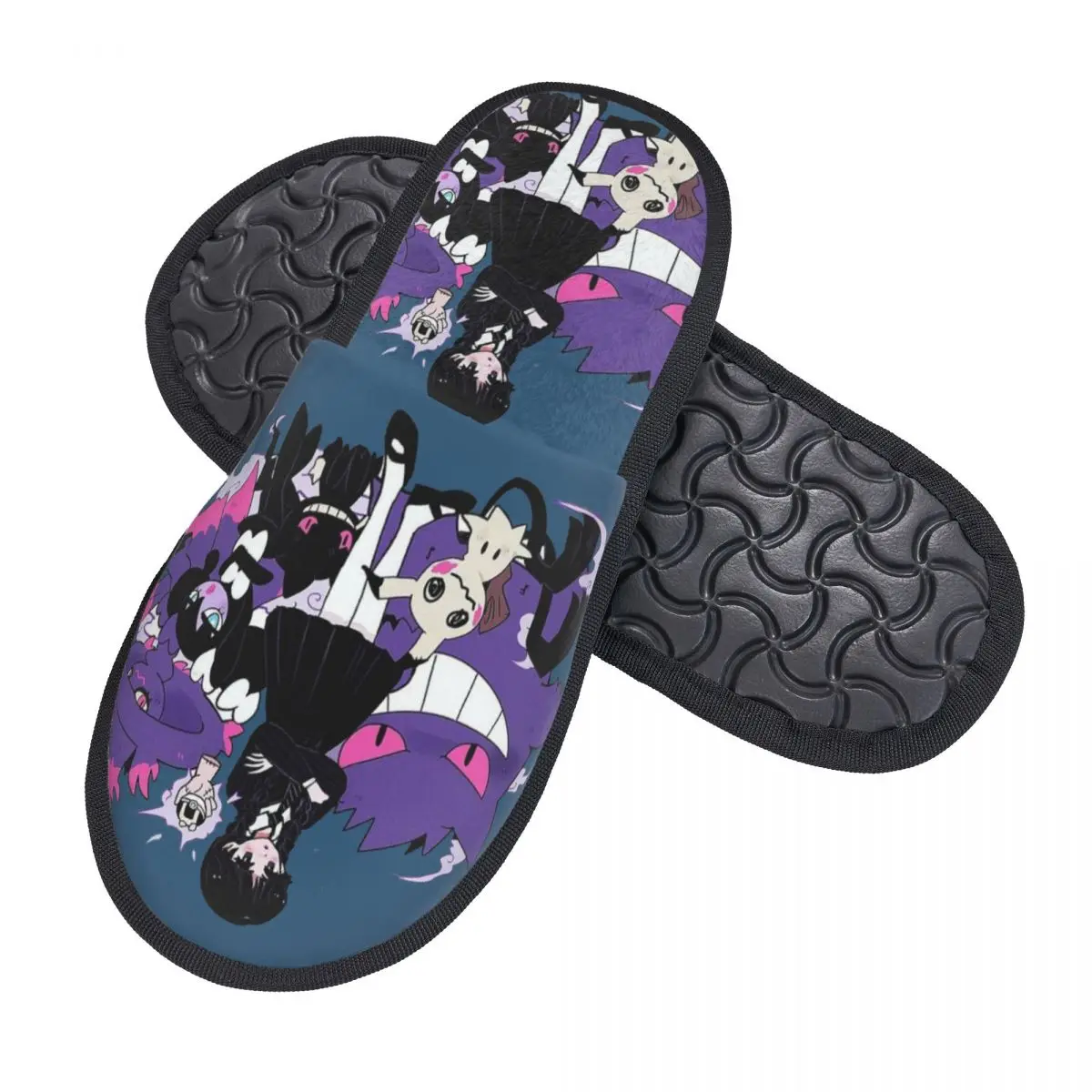 Custom Wednesday Addams TV Series Soft Scuff With Memory Foam Slippers Women Bedroom House Shoes