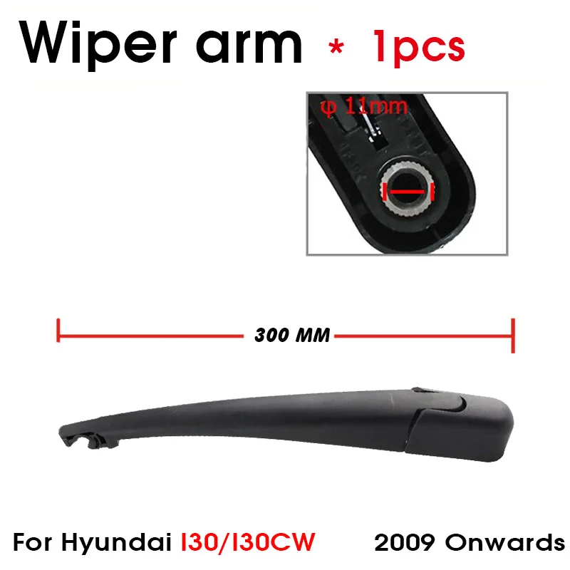 BEMOST Car Rear Windshield Wiper Arm Blades Brushes For Hyundai I30/I30CW 2009 Onwards Back Windscreen Auto Styling Accessories