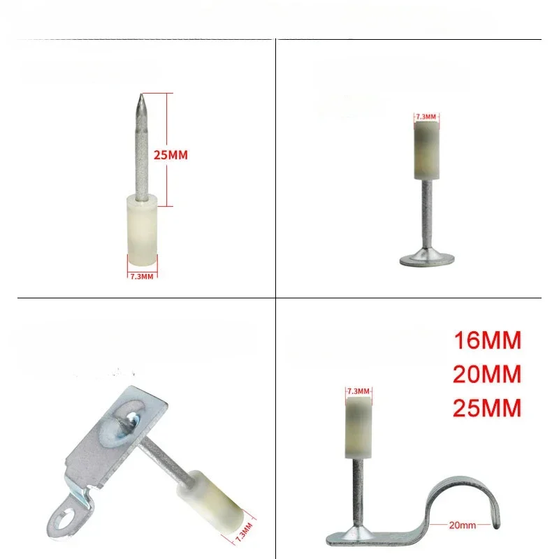 D=7.3mm Mini Ceiling  Nail Shooting Gun Special Ceiling Integrated Nail Elevator Seat Wire Slot Installation Fire Nail Cannon