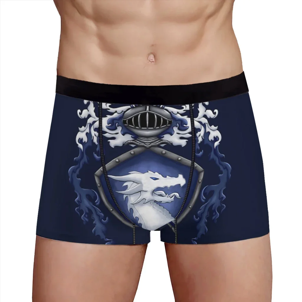 Crest of Bahamut DnD Game Underpants Breathbale Panties Man Underwear Ventilate Shorts Boxer Briefs