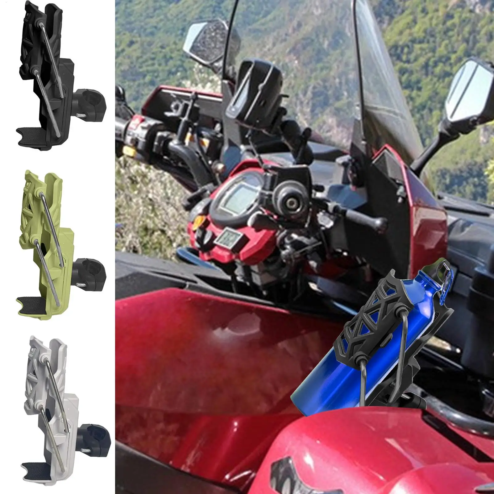 

Универсальный держатель для чашки для мотоцикла, держатель для напитков, кронштейн, регулируемый держатель для бутылки для велосипеда, спортивные принадлежности для скутера на открытом воздухе