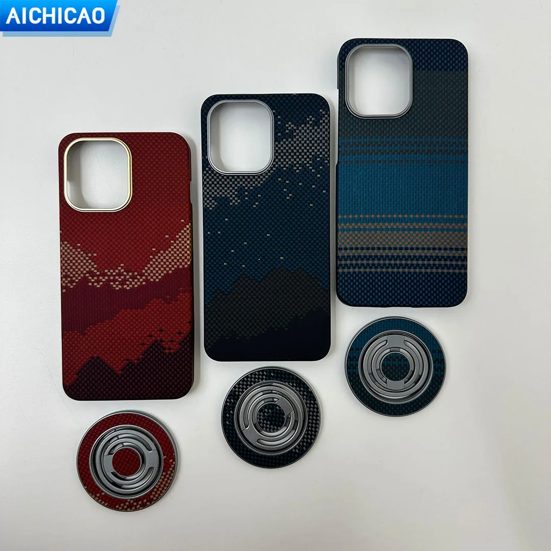ACC-Ultra Thin Business Real Carbon Fibre Phone Case For OnePlus 13T Aramid Fiber Heat Dissipation Woven Pattern Cover