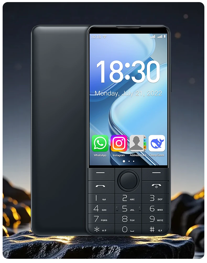 DOOV R70 4 " IPS Screen 4G Touch Keyboard Google Mobile Phone 6GB+128GB Android14 16mp 2600mAh Whatsapp Cellphone