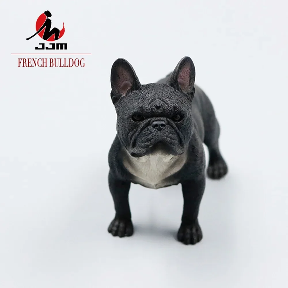 JJM 1/6 Stand French Bulldog Dog Pet Figure Toy Car Decor Animal Collector Adult  Gift Resin    Model Collection