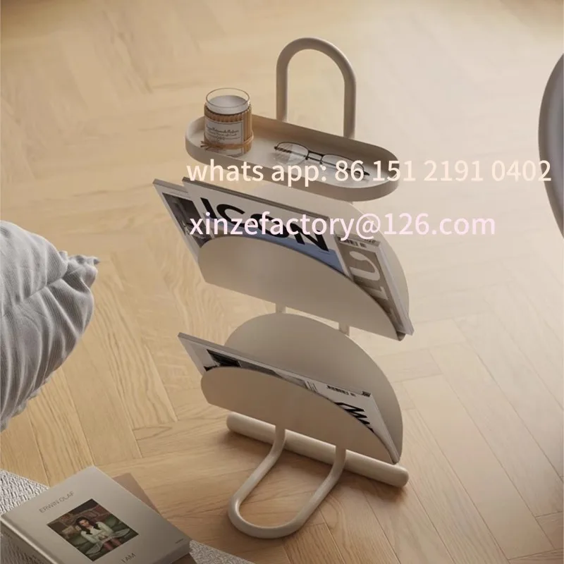 

Customizable Side Table Living Room Balcony Coffee Table Magazine Bookcase Bedroom Bedside Shelf Creative Small