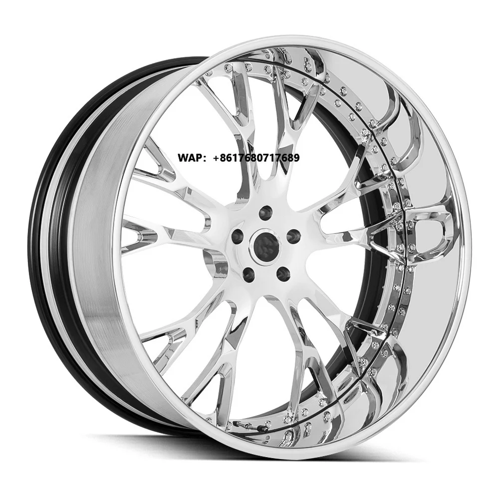 

Custom Chrome 22 24 26 28 Inch Forged Wheels with Steering Wheel 6x139.7 5x127 5x5.5 5x114.3 Rims