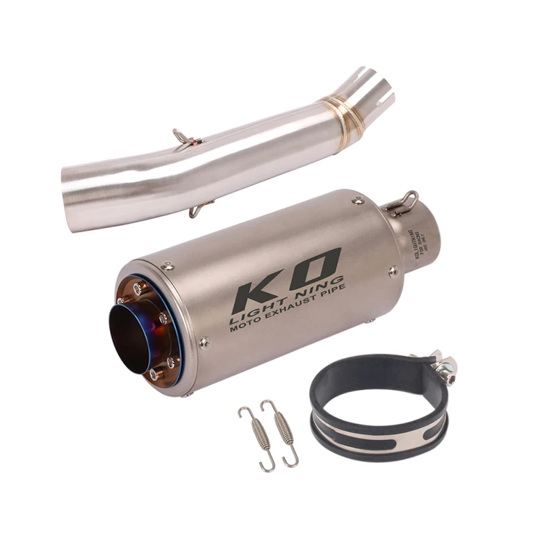 Slip On For VOGE LX500-A 500DS Any Year Mid Pipe Link Tube Motorcycle Exhaust Stainless Steel Connect  Silencers Muffler