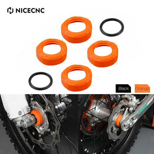 NICECNC para KTM EXC 300 EXC-F 350 SX 125 SX-F 450 XC-W XC XCF 2016-2023 Husqvarna GasGas tapa de protección de cojinete de rueda delantera trasera