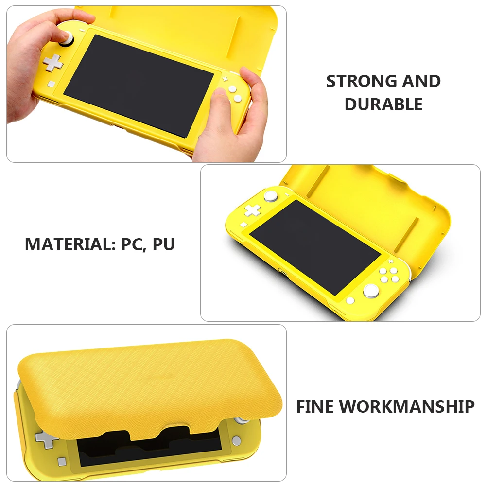 

Game Console Hard Case Dust-proof and Fall Protection Box EVA Storage Bag Yellow Pu Travel