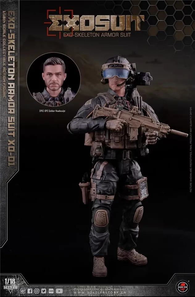 Soldierstory SSE001 1/18 Soldier EXO Exoskeleton Armor Suit XO-01
