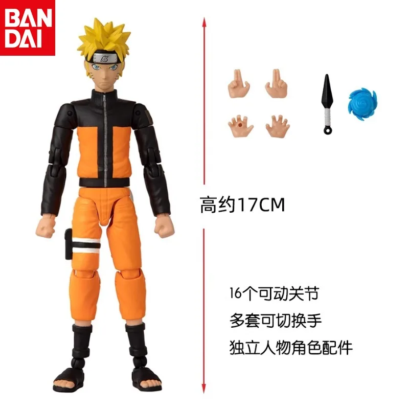 Bandai Original Genuine Naruto Action Figure Series Figures Hayate Naruto Kakashi Assistant Figure Collection Model Holiday Gift