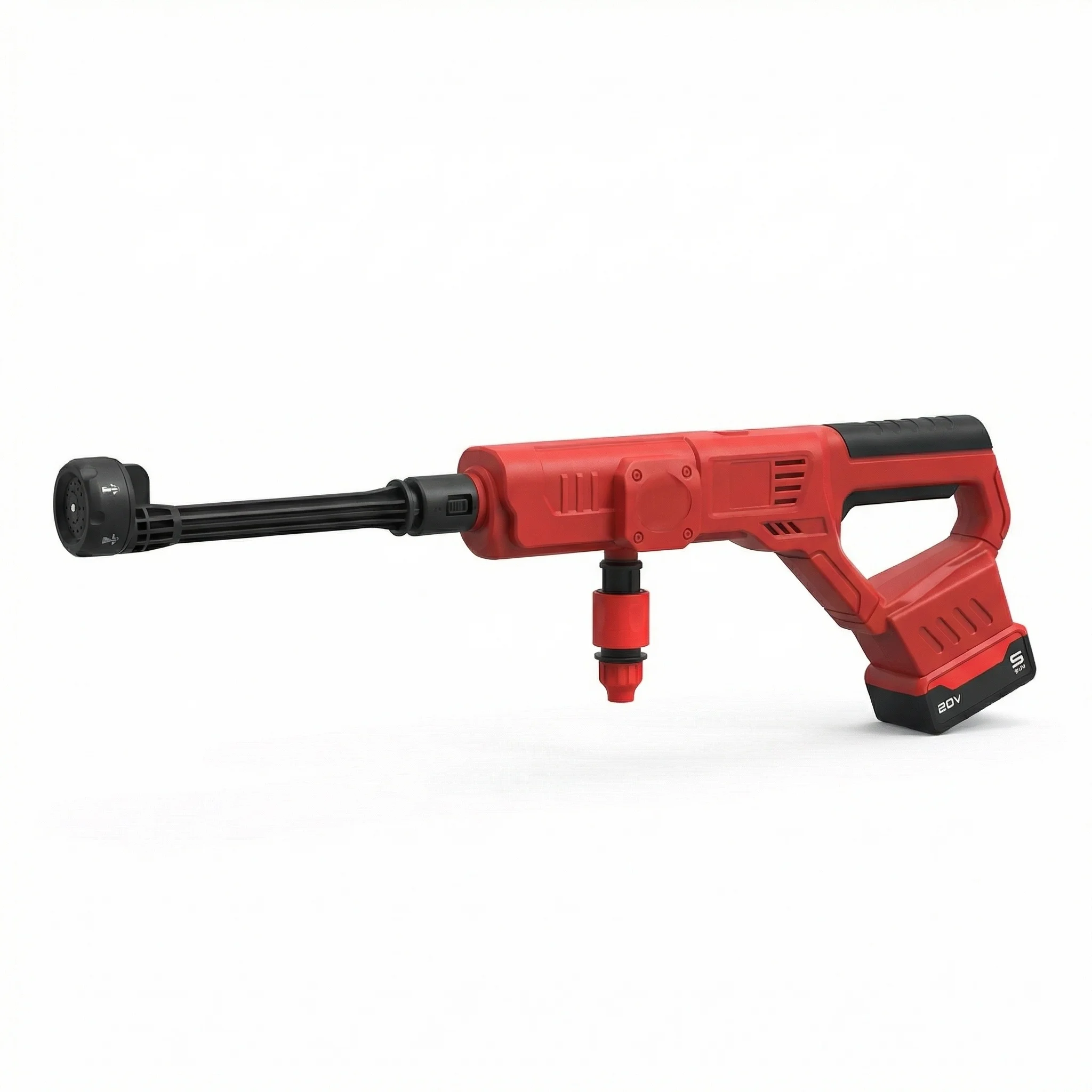 6 IN 1 High Pressure Car Washer Gun, Cordless Garden Irrigation Cleaning Tool Compatible with Milwaukee M18 Battery