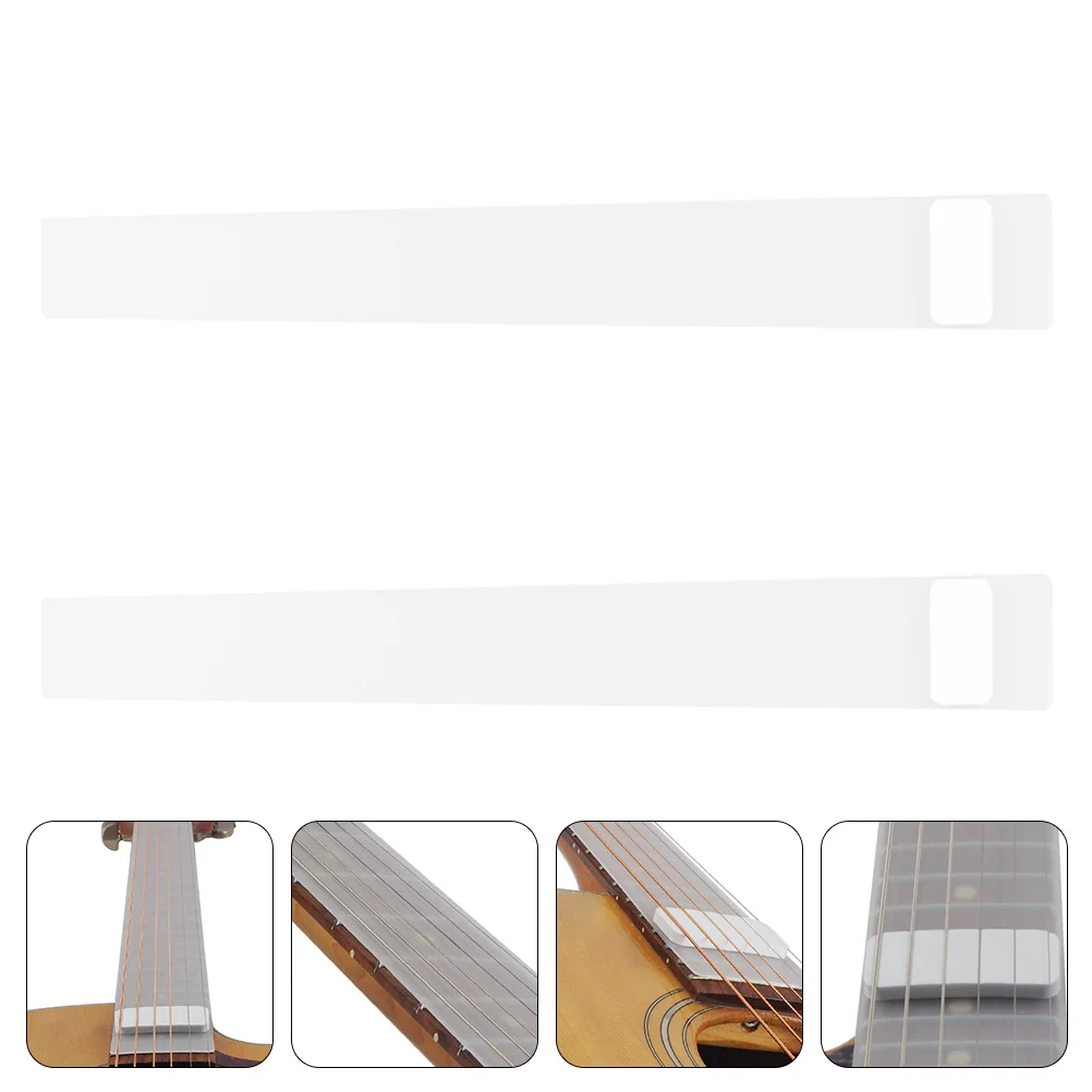 

2 Pcs Fingerboard Protector Cover for Stickers Instrument PE Guitar Fretboard Stringed Anti-dust