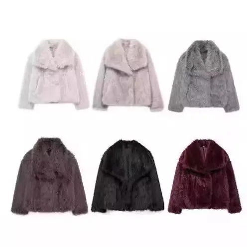 Women's Coat Women's Autumn and Winter 2025 New Fluffy Imitation Fur Coat