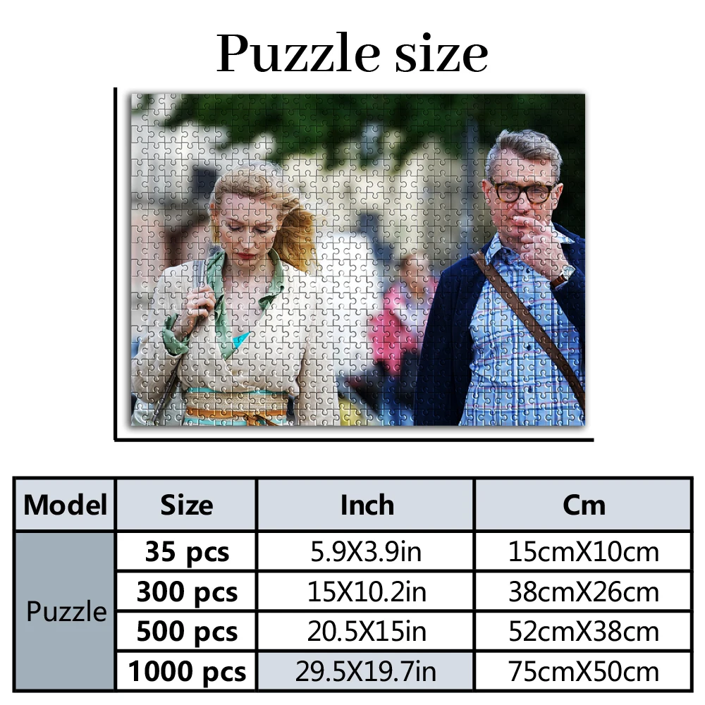 35/300/500/1000pcs Personalized Custom Photo Puzzle family photo Customize Picture Gift Personalized Puzzle Family Photo Puzzle
