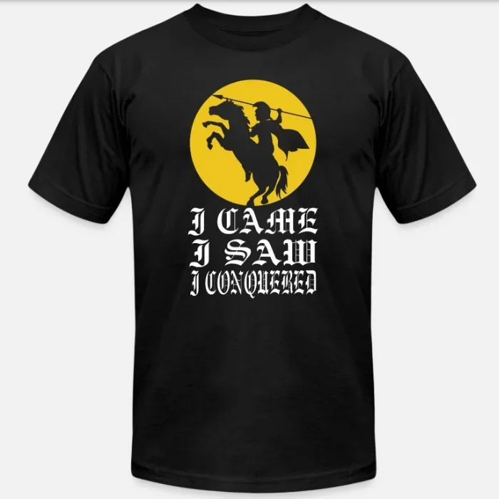 Je suis venu que j'ai conquéré la Légion romaine T-Shirt nouveau 100% coton col rond manches courtes été décontracté hommes T-shirt taille S-3XL