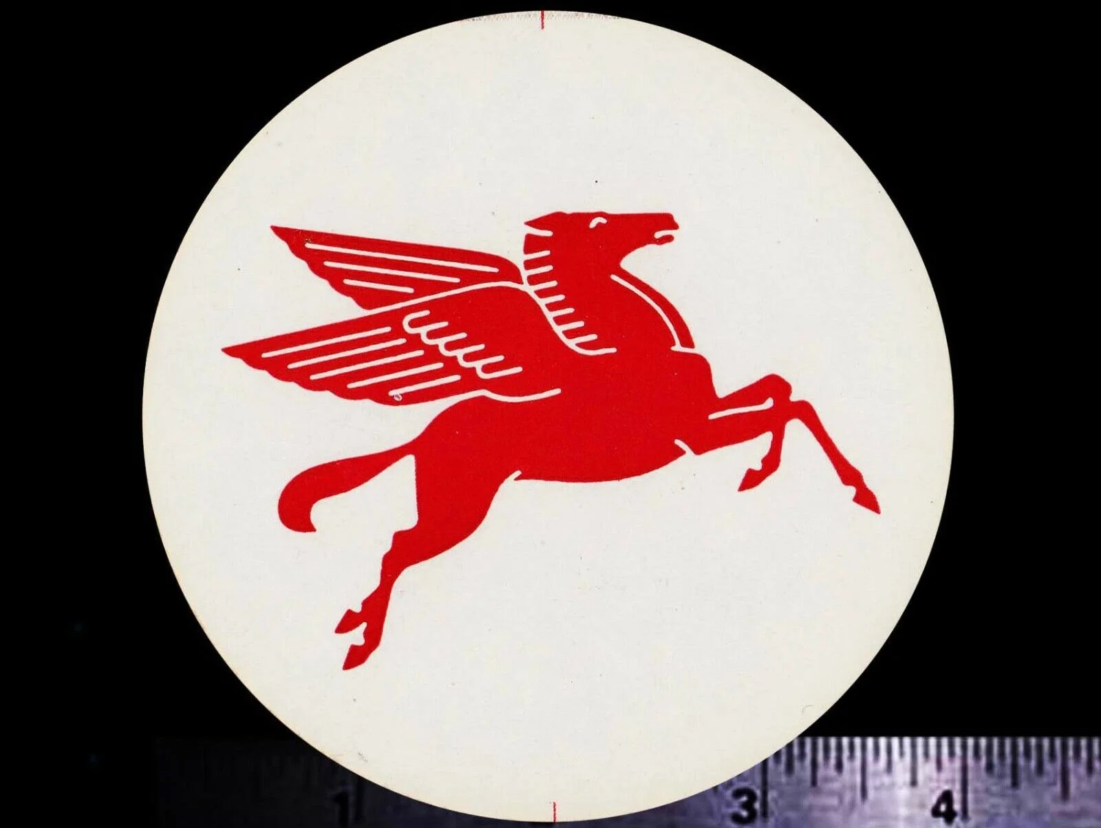 For x2 MOBIL Pegasus - Original Vintage 1960's 70's Racing Decal/Sticker