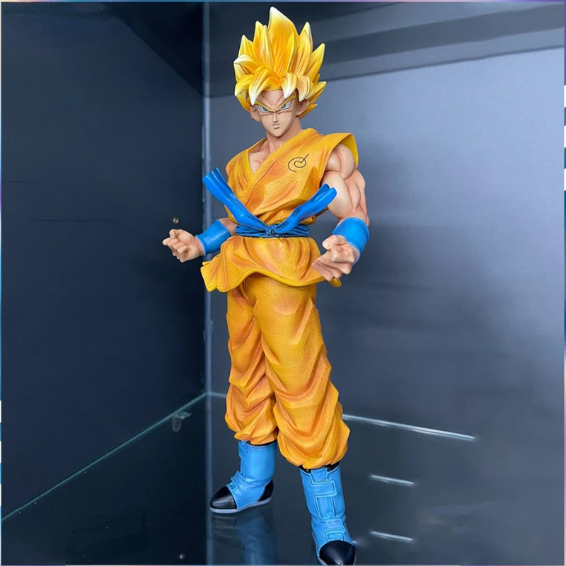 30CM Anime Dragon Ball Z Goku Super Saiyan God Figure Pvc Action Figures GK Statue Collection Model Toys for Children Gifts