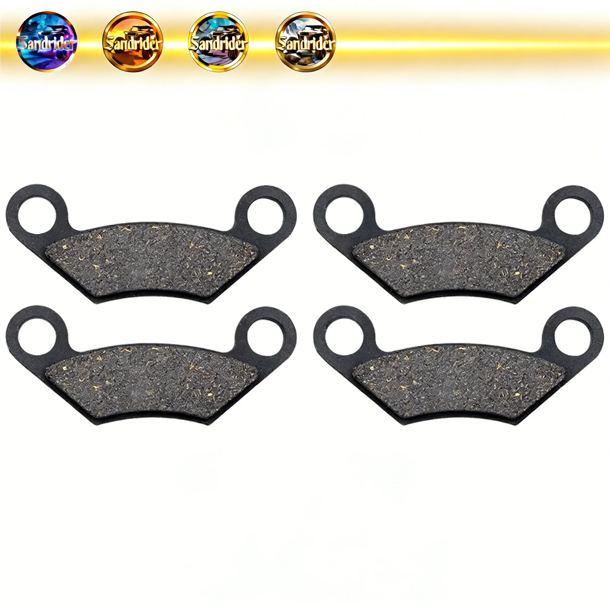 2 pairs brake pad Front Fits LINHAI ATV 260 300 400 500 M550 M565/ M570 M750 E2/E4/T3b 22245 scooter parts