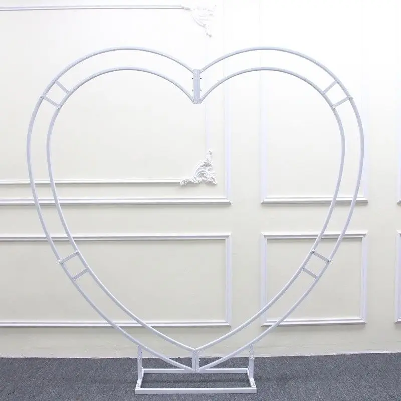 Wedding props wrought iron heart-shaped background arch stage arrangement shelf wedding ornaments love grid