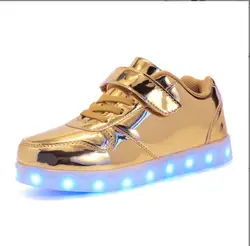 Children's Led Shoes Boys Girls Lighted Sneakers Glowing Shoes for Kid Breathable Casual Luminous Students bring light shoes Lar