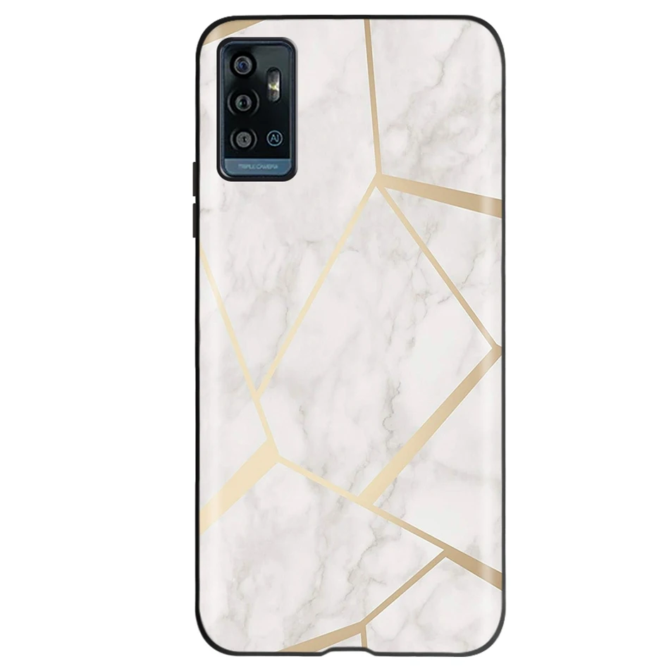 Dla ZTE Blade A71 Case odporne na wstrząsy silikonowe miękkie etui TPU na tył telefonu dla ZTE BladeA71 A7030 etui na telefony dla ZTE Blade A 71