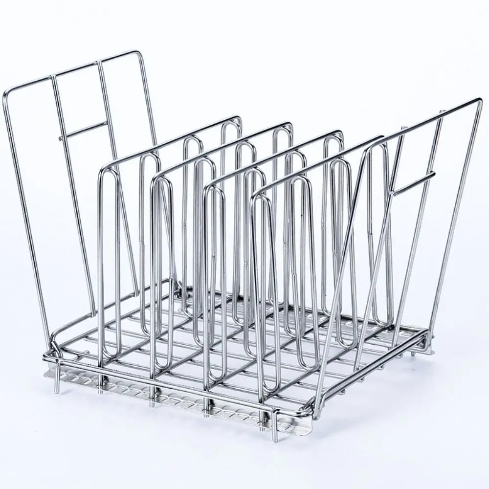 Vertical Mount Vide Rack Divider 5 Detachable Dividers Collapsible Sous-Vide Machine Stainless Steel No-Float Top Bar