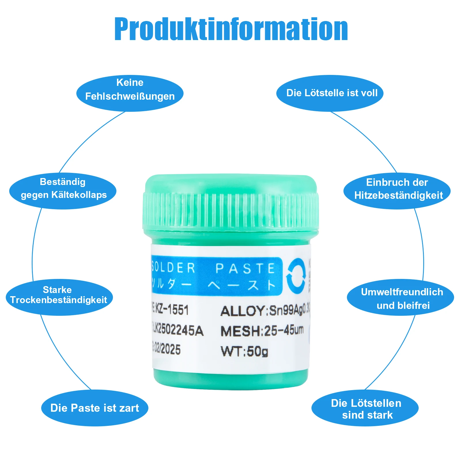 100g Lead Free High-Temperature Solder Paste With Silver Content Of 0.3/3%, Accessory BGA Soldering Flux