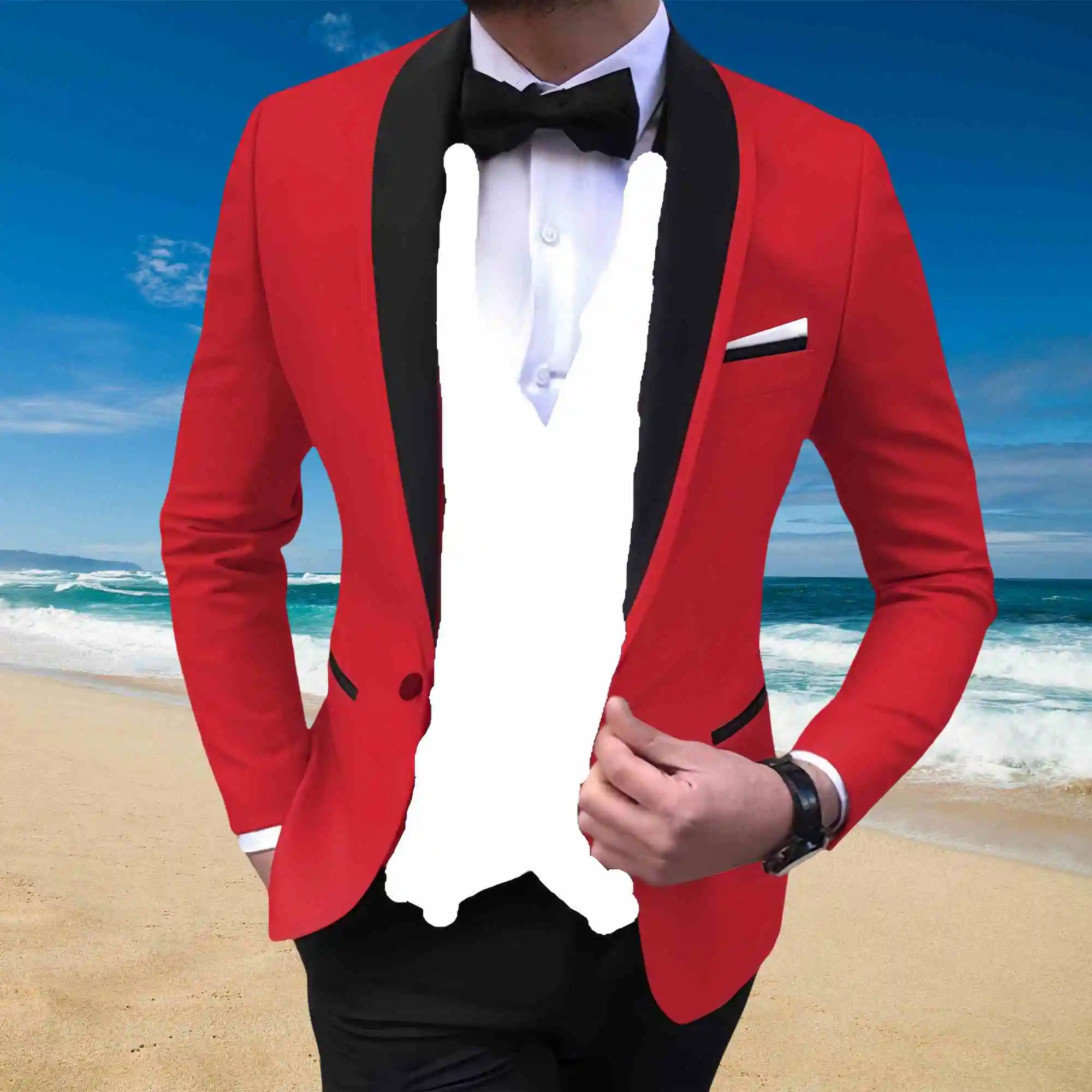 Men Tuxedos Ceremony suit(jacket+pants)Fashionable and elegant style High-quality tailor-made dress for wedding parties Men Suit