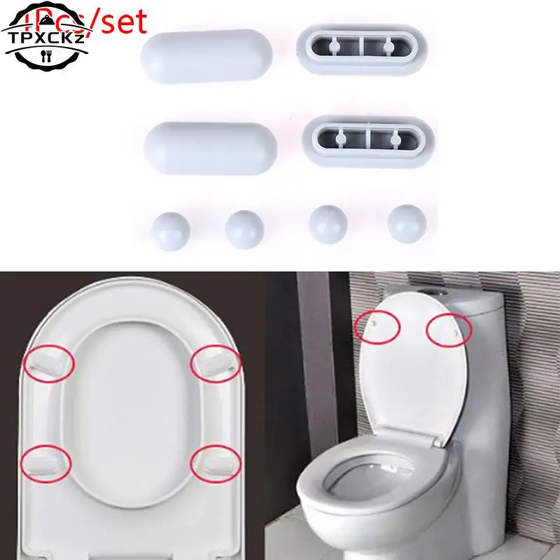 4Pcs Antislip Pakking Wc Zitkussen Pads Cover Bumper Badkamer Lifter Kit Wc Deksel Accessoires Buffer Kussen