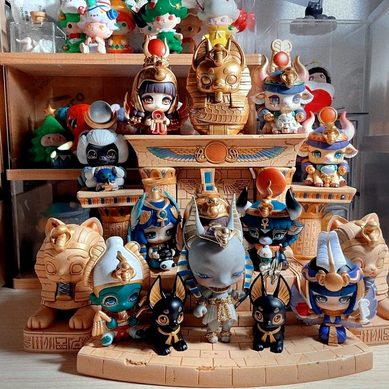 

Yalu Kindergarten Blind Box Egyptian God Series 2nd Generation Sun God Personality Trend Doll Collectable Ornament Holiday Gifts