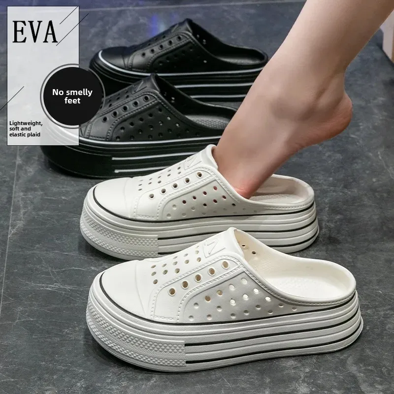 

Women'sThick Bottom Sandals Fashion Casual Outdoor Anti-Slip Beach Shoes Easy Wear breathable lightweight home Slippers