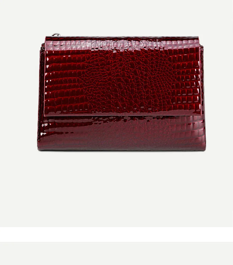 Damen-Lederbrieftasche mit RFID-Schutz, mehrere Kartenfächer, kurze Magnetverschluss-Geldbörse aus Rindsleder, kleine Retro-Geldbörse für Bargeld und Münzen, Damen-Geldklammer – Detail 12