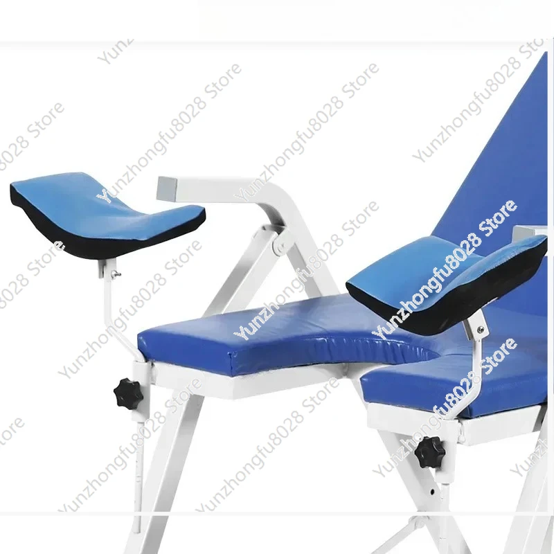 Obstetric Examination Table,Low Carbon Square Steel Material Folding Gynecology Examination Bed