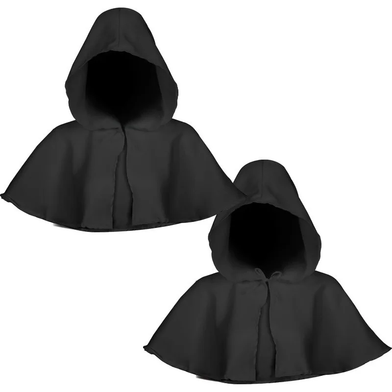 

Adult loween ort Cowl Ne oulder Wrap Medieval Pointed Hat Death God Role Play Costume Polyester Fiber Stage Costume