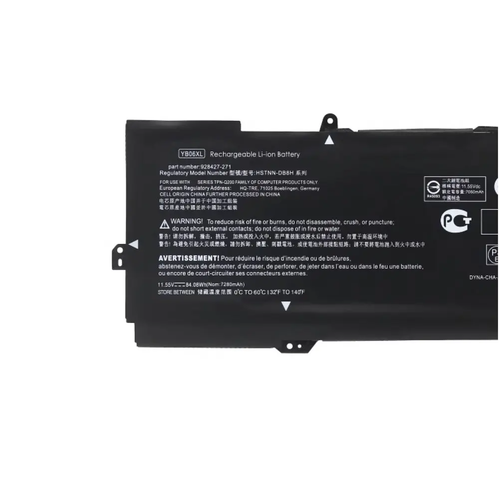 Imagem -02 - Bateria do Portátil para hp Spectre Yb06xl X360 Hstnn-db8h 15-ch000 15-ch000tx 15-ch001nc 15t-ch000 Tpn-q200 11.55v Hstnn-db8h Novo