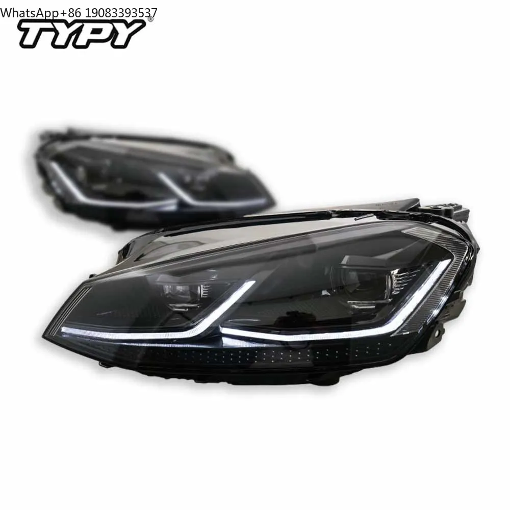 

Фары TYPY LED в сборе для Volkswagen VW Golf 7 MK7 7.5 GTI, аксессуары для авто, проекционные фары 2013-2020