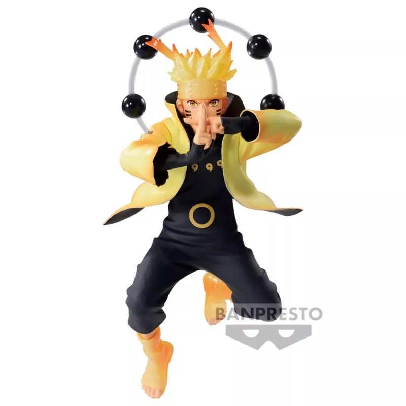 Bandai Original Naruto VIBRATION STARS Shippūden Anime Figure Uzumaki Naruto Action Figure Toys for Children Birthday Gifts