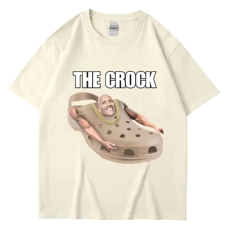 The Crock Dwayne Johnson Funny Meme T Shirt  Women Joke Humor Summer T-shirt Women Clothing Graphic T Shirts