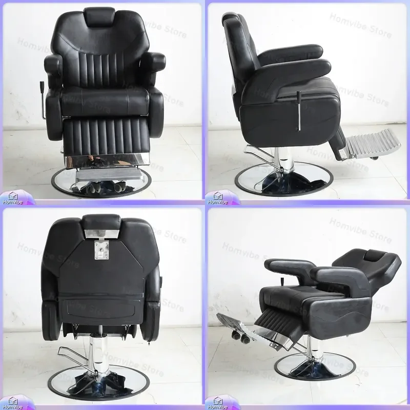 for Barber Chair Hair Salon Special Reclining Large Chassis Hair Cutting Seat Professional Styling Furniture